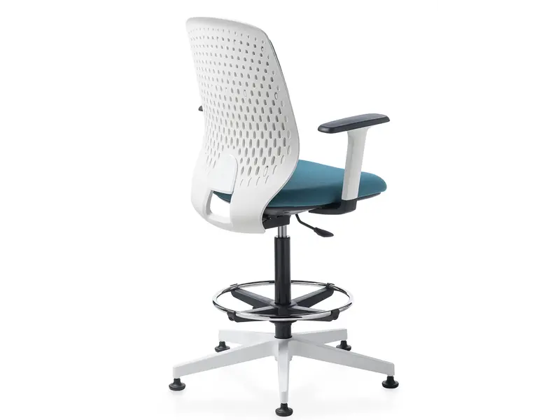 Key smart chaise de bureau haute en tissu