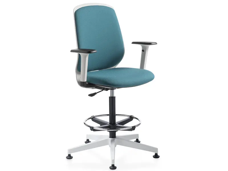 Key smart chaise de bureau haute en tissu