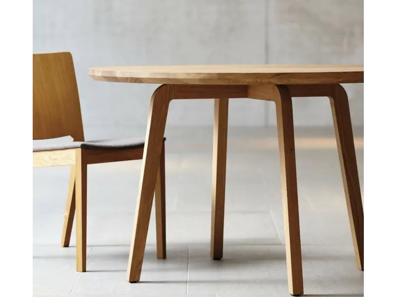 Table ronde Dweller en chêne massif