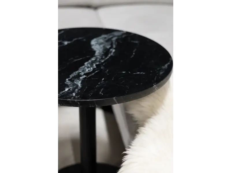 Marble tables d'appoint rondes en marbre