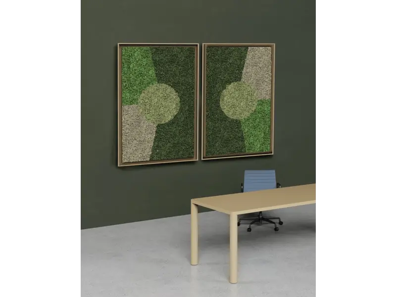 Framed Landscape kunstwerk mos