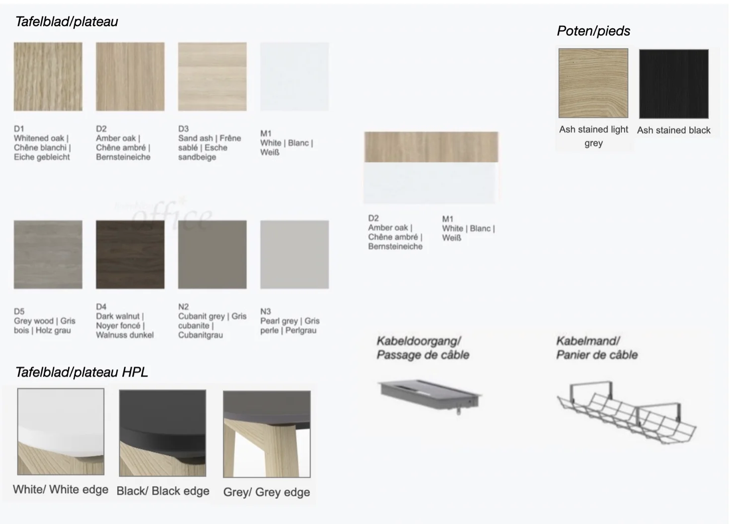 Narbutas Nova wood Poste de travail polyvalent