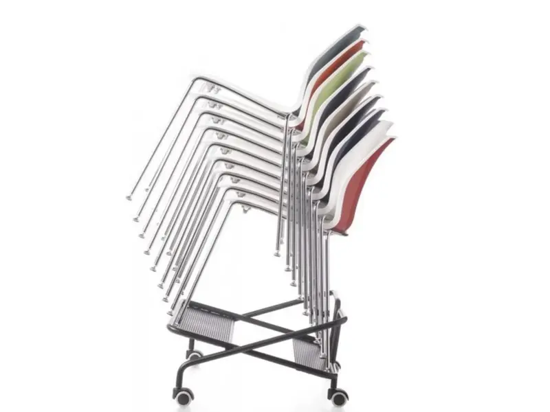 Kalea chaise monocolor à quatre pieds