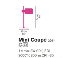 Mini Coupé 2201 lampe de bureau LED