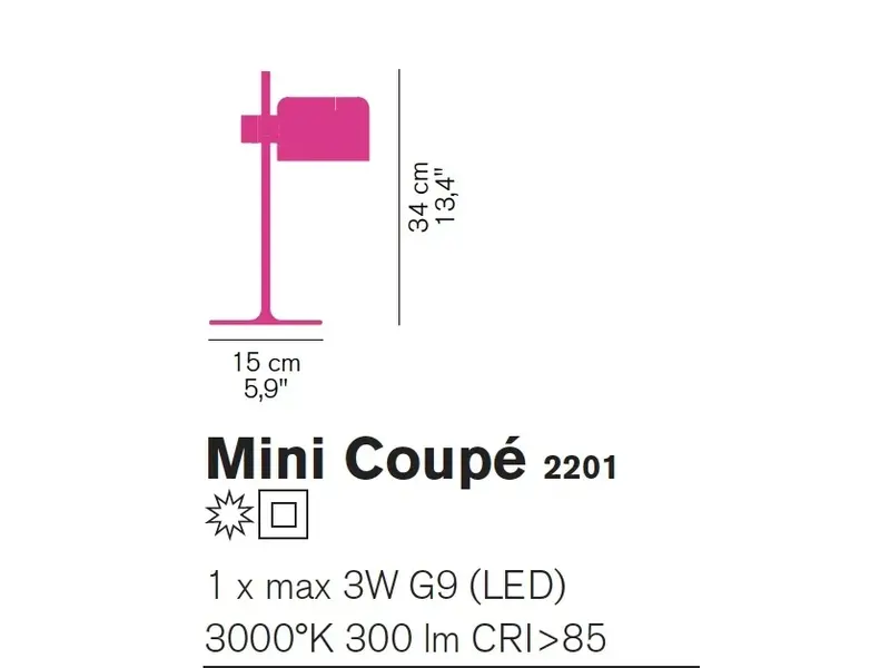 Mini Coupé 2201 lampe de bureau LED