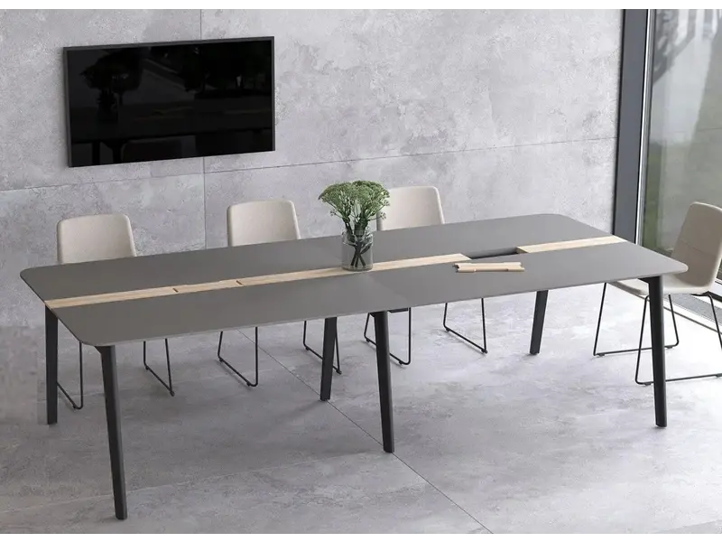 Nova wood table de réunion Fenix/HPL