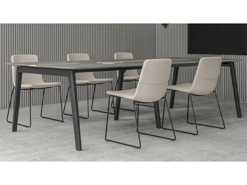 Nova wood table de réunion Fenix/HPL
