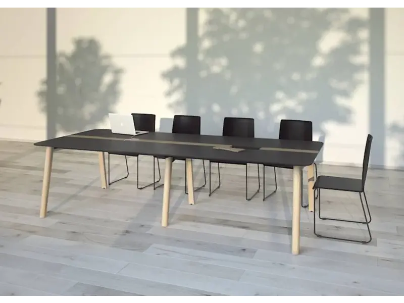 Nova wood table de réunion Fenix/HPL