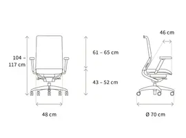 ErgoMedic 100-3 bureaustoel