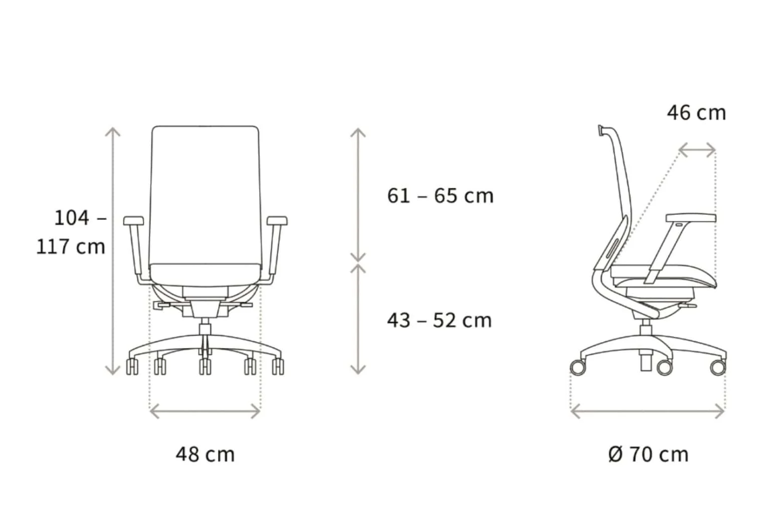 Wagner ErgoMedic 100-3 chaise de bureau