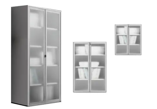 Passepartout armoires en verre avec serrure