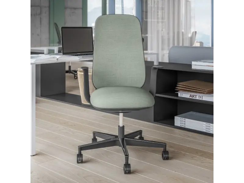 Skate chaise de bureau avec tissu Sanitized® résistant aux super bactéries