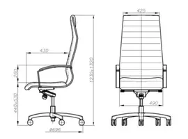 Director fauteuil de bureau cuir noir