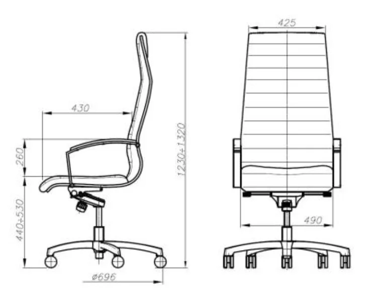 BNO Director fauteuil de bureau cuir noir