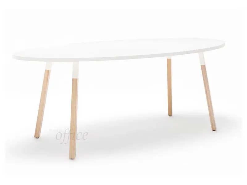 Ogi Wood ovale tafel