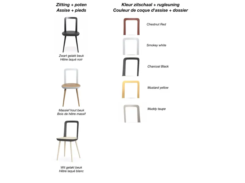 W 2020 tabouret de bar en bois massif