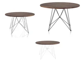 XZ3 ronde tafel walnoot