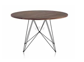 XZ3 ronde tafel walnoot