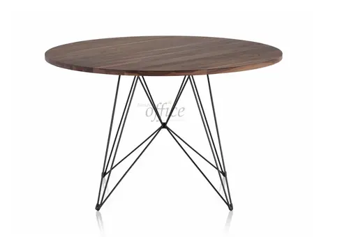 XZ3 ronde tafel walnoot