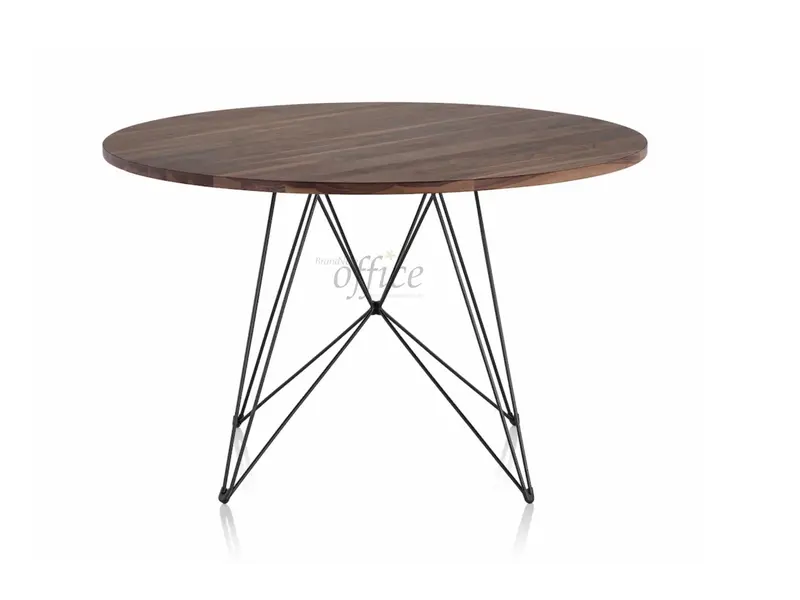 XZ3 ronde tafel walnoot