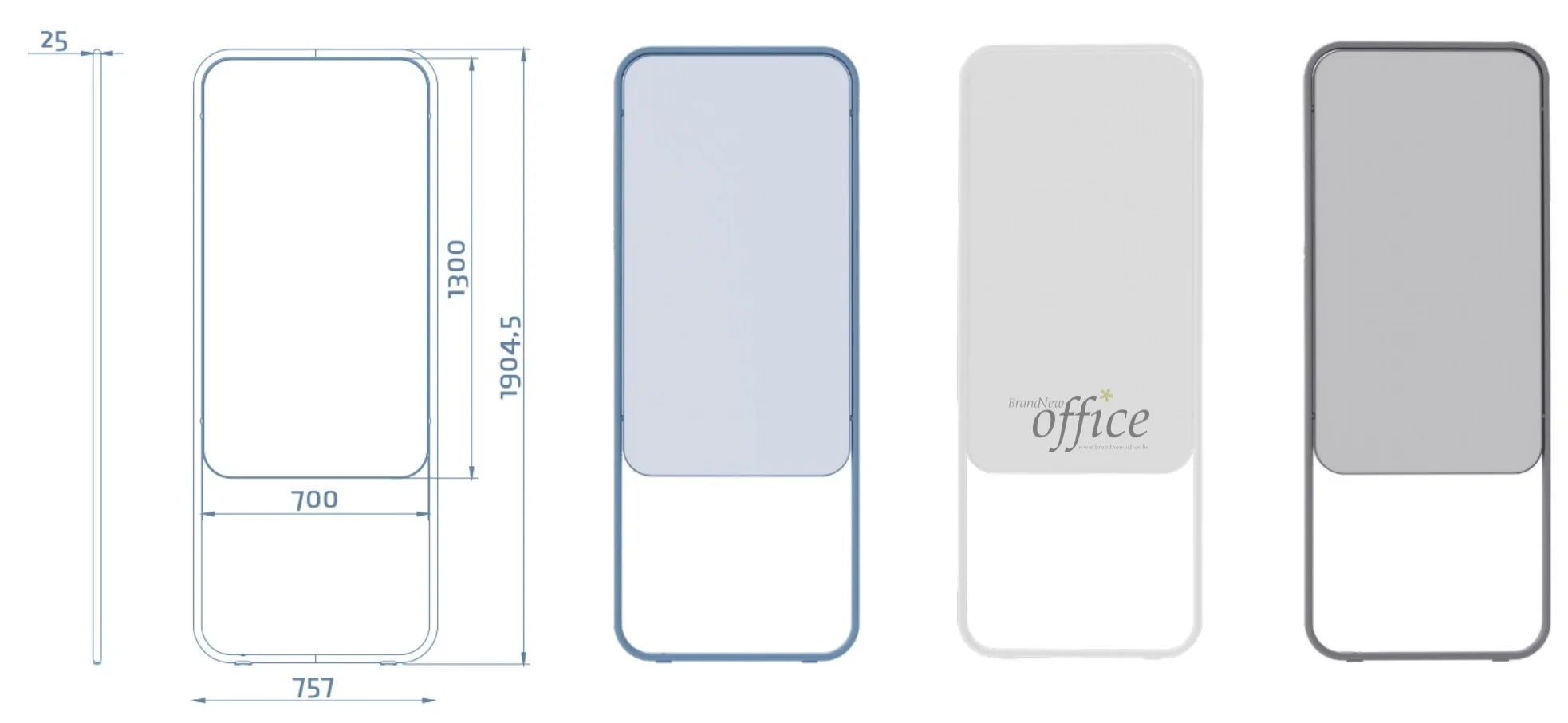 Smit Visual Chameleon Momentum portable tableau blanc