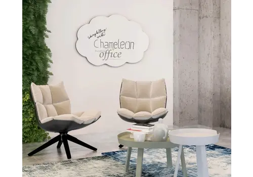 Chameleon tableau blanc bulle de pensée