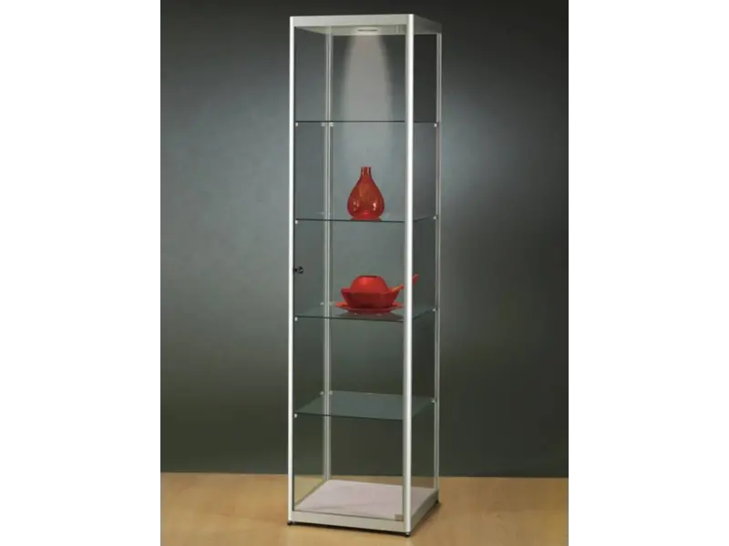 Basic vitrine en verre 200h x 50l cm