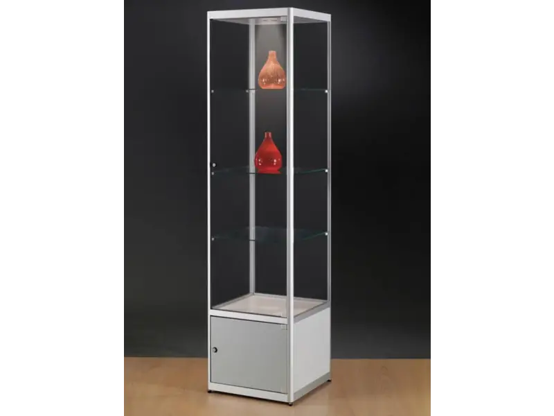 Basic vitrine en verre avec armoire