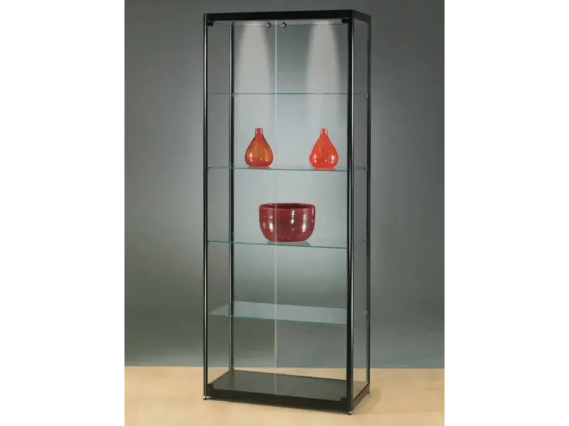 Basic vitrine en verre 200h x 80l cm