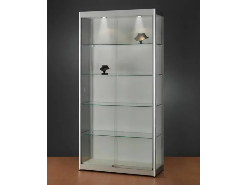 Basic vitrine en verre 200h x 100l cm