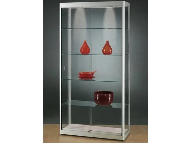 Basic vitrine en verre 200h x 100l cm