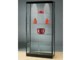 Basic glazen vitrine  200h x 100b cm