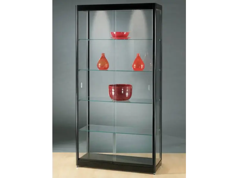 Basic vitrine en verre 200h x 100l cm