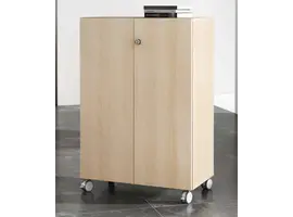 Armoire à roulettes, verrouillable