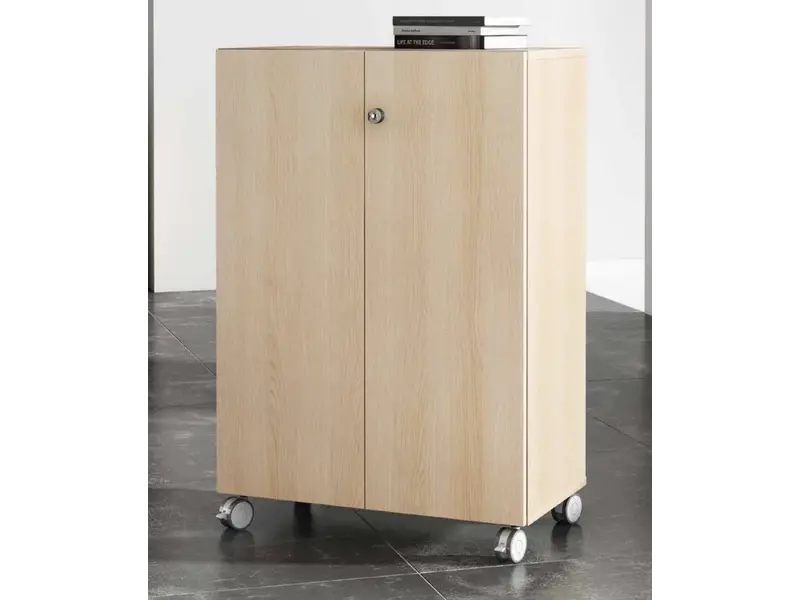 Armoire à roulettes, verrouillable