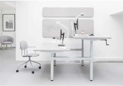 Ogi Drive double bureau réglable en hauteur manuellement
