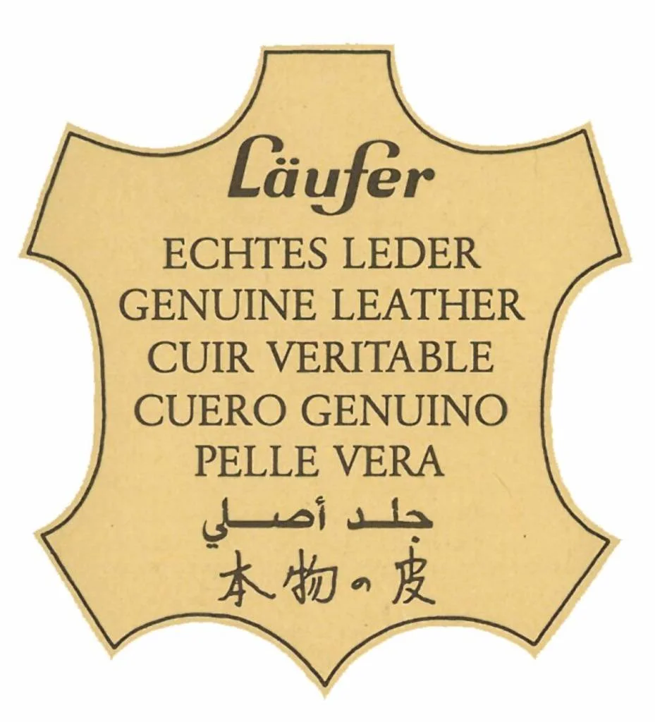 Läufer Corbeille à papier en cuir La Linea