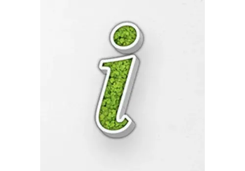 Pictogram uit mos - Info