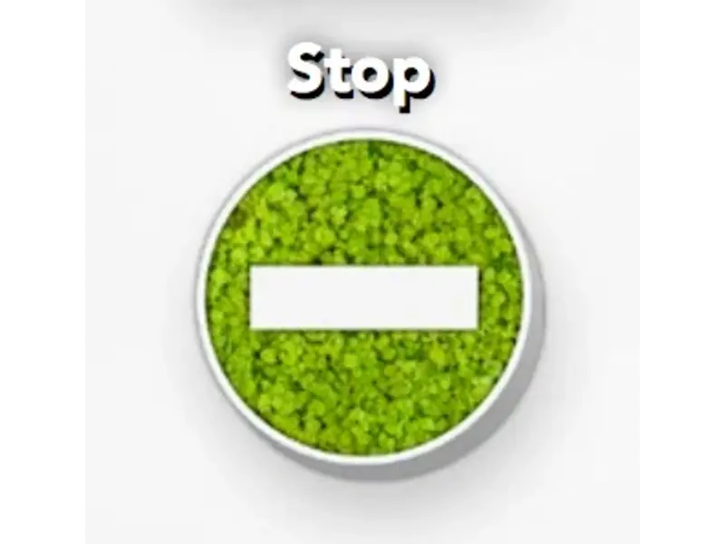 Pictogram uit mos - Stop