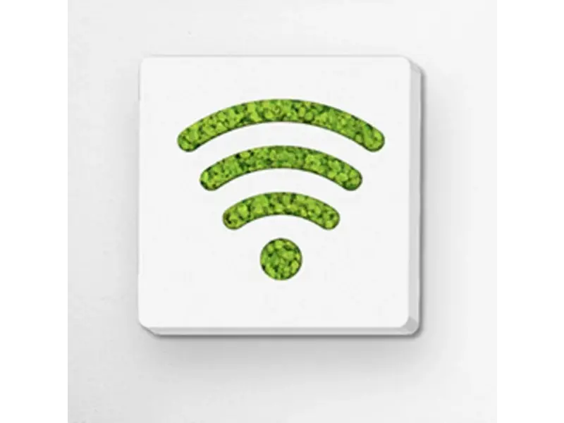 Pictogram uit mos - Wifi