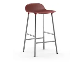 Form barstool chromé