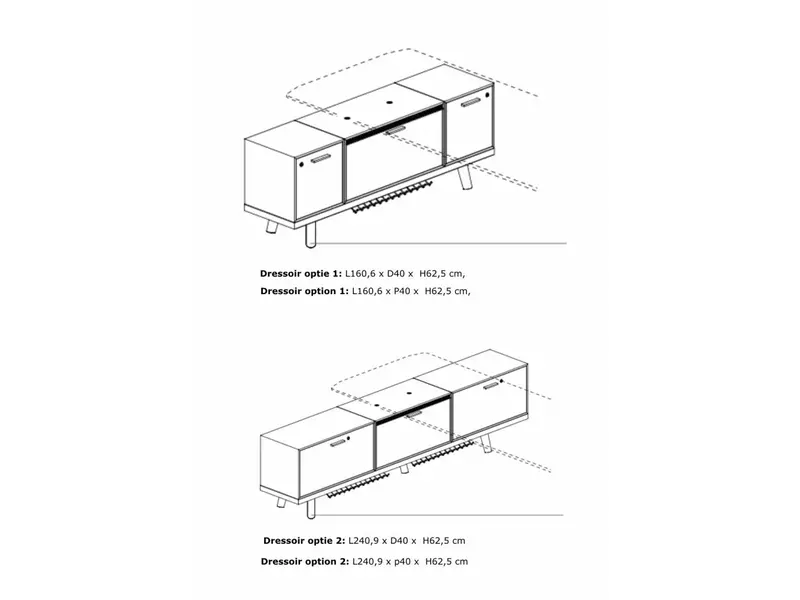 Rail Ray desk bureau exécutif - table de réunion