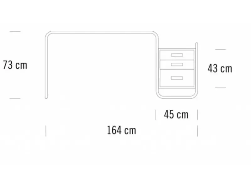 S285 1 bureau en acier tubulaire