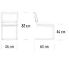 Thonet S32N chaise sans accoudoirs