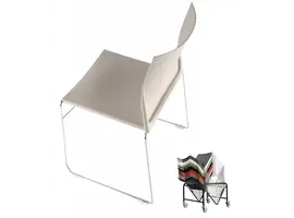 Scoop chaise empilable