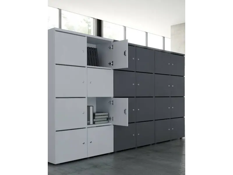 Melamine lockers 162H cm