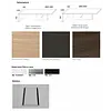 Martex Martex Kyo Olmo directiebureau – exclusief fineerhouten bureau met glazen onderstel Martex Martex Kyo Olmo directiebureau – exclusief fineerhouten bureau met glazen onderstel