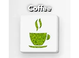 Pictogram uit mos - Coffee