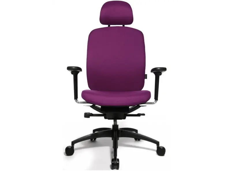 AluMedic 20 bureaustoel met hoofdsteun en armleuning