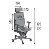 BNO Chaise de bureau Ergo 05 avec appuie-tête
